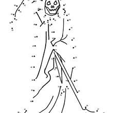 THE DEATH CHARACTER dot to dot game - Free Kids Games - CONNECT THE DOTS games - HALLOWEEN dot to dot