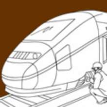 TRAIN coloring pages - TRANSPORTATION coloring pages - Coloring page
