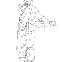 Chinese dancer new year parade coloring page - Coloring page - HOLIDAY coloring pages - CHINESE NEW YEAR coloring pages
