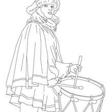 Venitian musician costume coloring page - Coloring page - HOLIDAY coloring pages - CARNIVAL coloring pages - CARNIVAL OF VENICE coloring pages