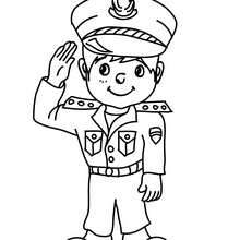 POLICEMAN CARNIVAL COSTUME coloring page - Coloring page - HOLIDAY coloring pages - CARNIVAL coloring pages - CARNIVAL COSTUMES for BOYS coloring pages