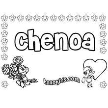 Chenoa - Coloring page - NAME coloring pages - GIRLS NAME coloring pages - Letter C