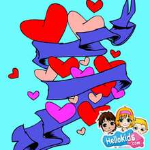 Blue heart puzzle - Free Kids Games - KIDS PUZZLES games - VALENTINE puzzles