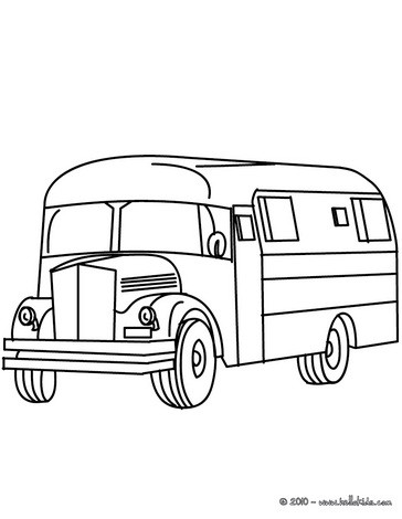 Bus zum ausmalen zum ausmalen - de.hellokids.com