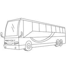 Coach Bus coloring page - Coloring page - TRANSPORTATION coloring pages - BUS coloring pages