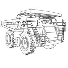 Caterpillar truck coloring page - Coloring page - TRANSPORTATION coloring pages - TRUCK coloring pages
