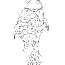 Cute fish coloring page - Coloring page - HOLIDAY coloring pages - APRIL FOOL'S DAY coloring pages