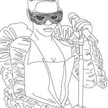 Rihanna coloring page - Coloring page - FAMOUS PEOPLE Coloring pages - RIHANNA coloring pages