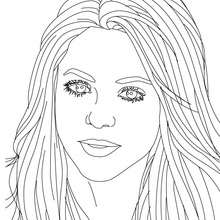 Shakira Songwriter zum Ausmalen