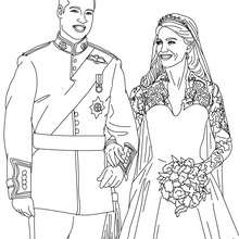 Prinz William und Kate Middleton zum Ausmalen