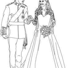 The Royal Wedding coloring page