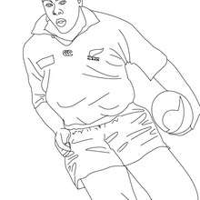 JONAH LOMU rugby player coloring sheet