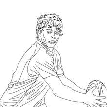 JAMES O'CONNOR rugby player coloring page