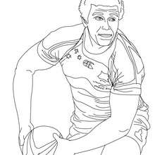 WILL GENIA rugby player coloring sheet