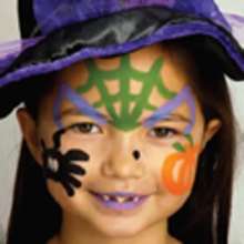 HALLOWEEN WITCH face painting with sticks for girls