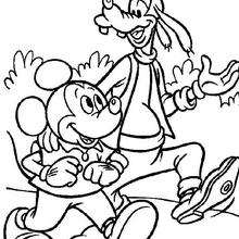 Goofy Goof und Micky Maus