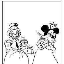 Prinzessinnen Daisy Duck und Minnie Maus