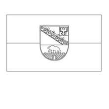 SACHSEN-ANHALT Flagge zum Ausmalen