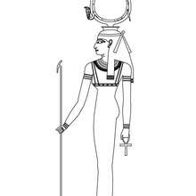 HATHOR ägyptische Göttin zum Anmalen