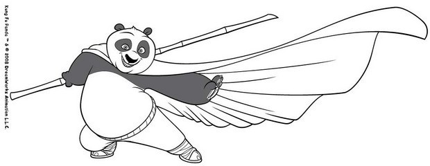 master kung fu panda zum ausmalen  dehellokids
