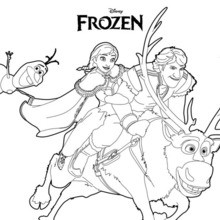 Ana, Olaf und Kristoff