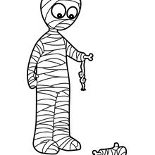 Mumie mit einem Arm