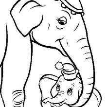 Dumbo mit seiner Mutter