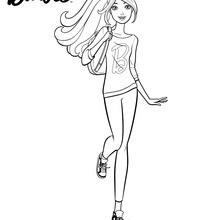 Barbie Leggings und leichten Pullover