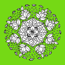 Blumenelfe Mandala