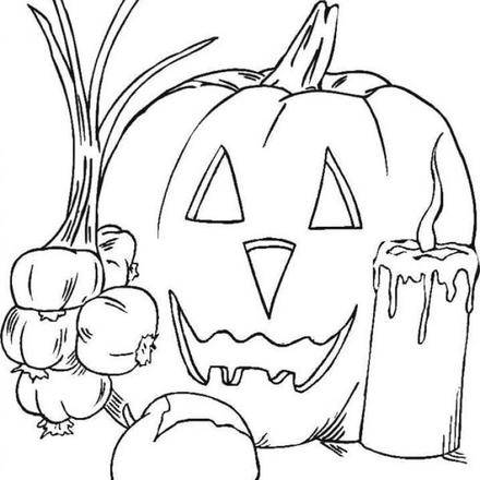 HALLOWEEN KÜRBIS zum Ausmalen - Ausmalbilder - Ausmalbilder ausdrucken