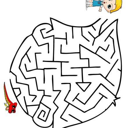 EINFACHE Labyrinthe zum Drucken - Kinder Spiele - Kostenlose online