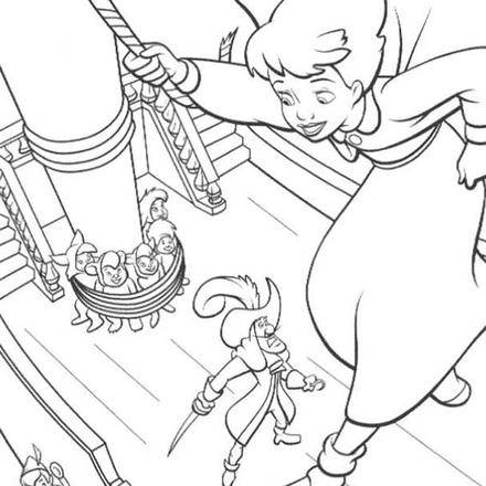 Peter Pan zum Ausmalen - Ausmalbilder - Ausmalbilder ausdrucken - de