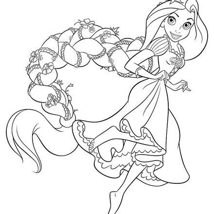 RAPUNZEL NEU VERFÖHNT zum Ausmalen - Ausmalbilder - Ausmalbilder