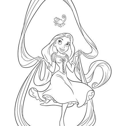 RAPUNZEL NEU VERFÖHNT zum Ausmalen - Ausmalbilder - Ausmalbilder