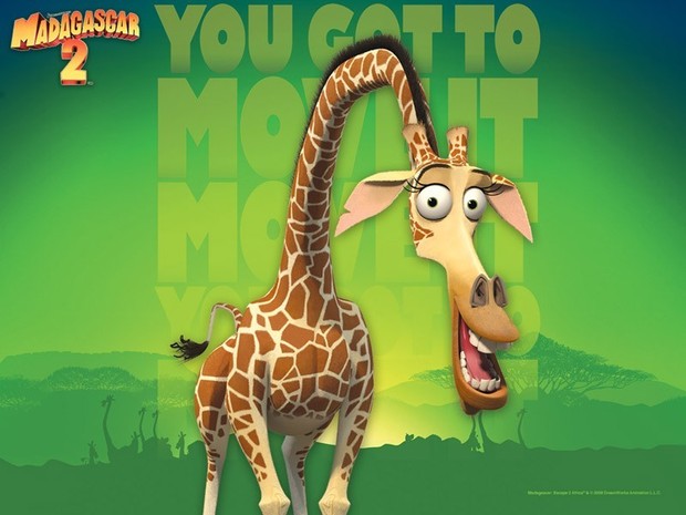 Madagascar 2 Poster: Melman die Giraffe