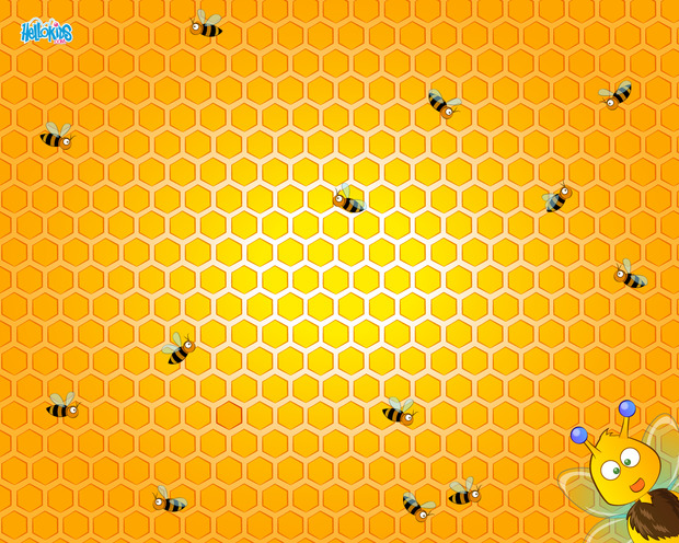 Bienen in ihren Bienenstock